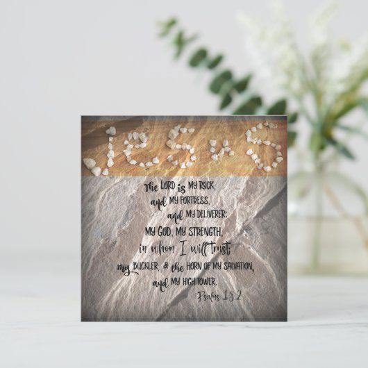 Inspirerend Bijbelverse psalms (Staand voorkant)