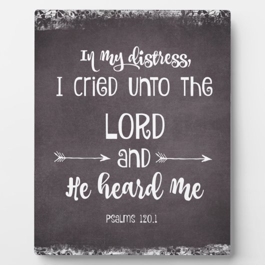 Inspirerend Bijbelverse psalms Fotoplaat (Voorkant)