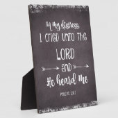 Inspirerend Bijbelverse psalms Fotoplaat (Zijkant)