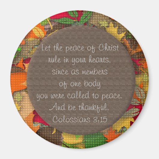 Inspirerend Bijbelverse - Thankfulness Magnet (Voorkant)