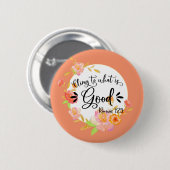 Inspirerend Bijbelversen - Romeinen 12:9 Ronde Button 5,7 Cm (Voorkant /achterkant)