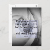Inspirerend Bijbelversie: God zal staan Briefkaart (Voorkant / Achterkant)