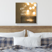 Inspirerend Bijbelversie Laat uw licht schijnen Canvas Afdruk (Insitu (Slaapkamer))