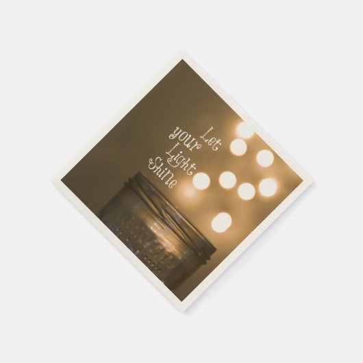 Inspirerend Bijbelversie Laat uw licht schijnen Servet (Hoek)