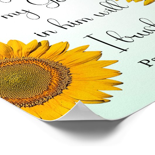 Inspirerend Bijbelversie, psalm 91:2 Poster (Hoek)