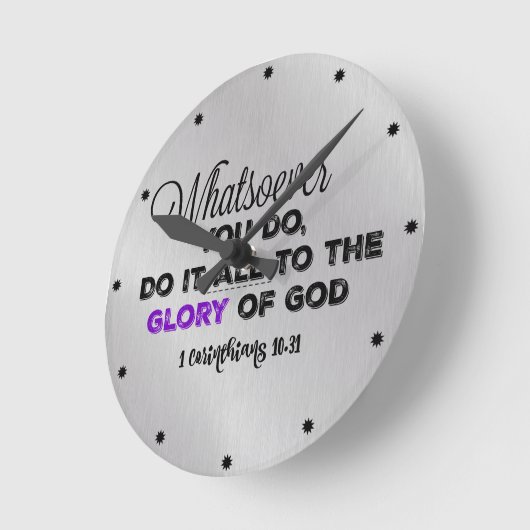 Inspirerend Bijbelversie Ronde Klok (Hoek)