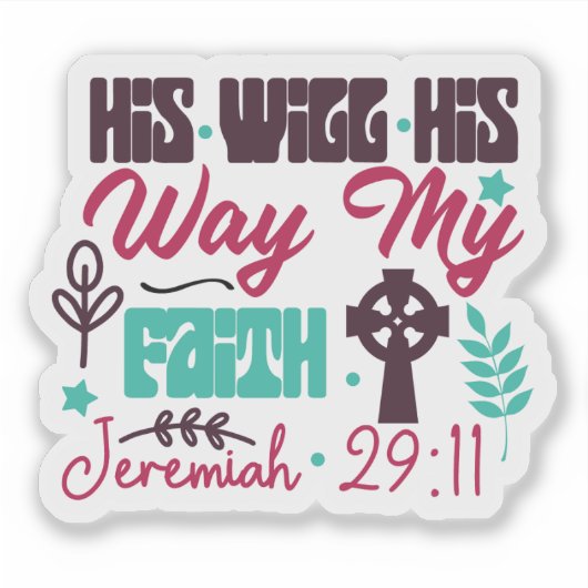 Inspirerend bijbelverzen Stickers (Voorkant)