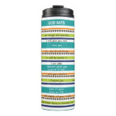 Inspirerend Bijbelverzen, U zegt dat God zegt Thermosbeker (Voorkant)