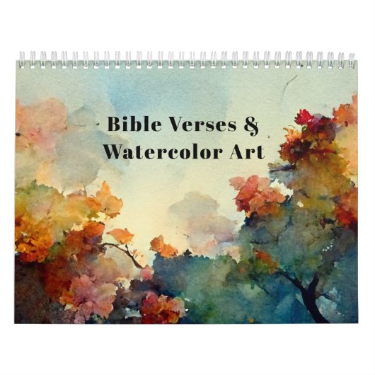 Inspirerend Bijbelverzen & Waterverf Kunst Kalender (Hoes)