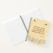 Inspirerend bijenhoningraat Christelijk Notitieboek (Binnen)