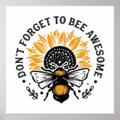 inspirerend bijenliefhebbers Poster (Voorkant)