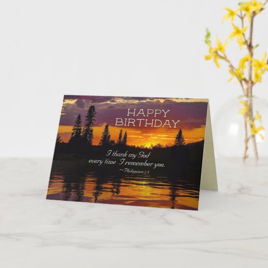 Inspirerend Birthday Filippijnen 1:2-3 Zonnedag. Kaart (Gele Bloem)