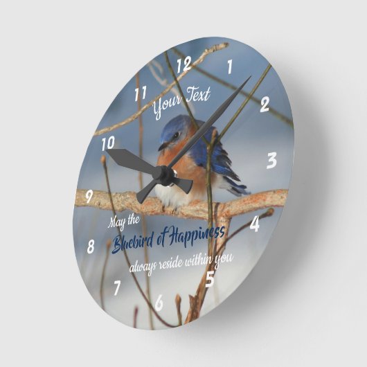 Inspirerend blaas van geluk  ronde klok (Hoek)