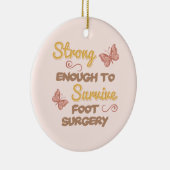 Inspirerend blaaschirurgie voor vrouwen keramisch ornament (Rechts)