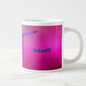 Inspirerend blauwe Paarse dragonvlieg Grote Koffiekop (Rechts)