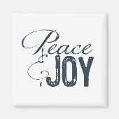 Inspirerend Blauwe Vrede en Blijdschap Magneet (Voorkant)