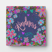 Inspirerend  Blauwe Vriendelijkheid Inspirivity Fotoplaat (Voorkant)