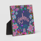 Inspirerend  Blauwe Vriendelijkheid Inspirivity Fotoplaat (Voorkant)