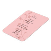 Inspirerend blijdschap blijdschap droomgedicht magneet (Linkerzijde)