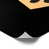 inspirerend blijf rustig glimlachen, word art werk poster (Hoek)