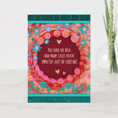 Inspirerend Bloemen  Dank u Kaart (Voorkant)