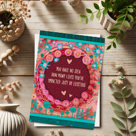 Inspirerend Bloemen  Dank u Kaart