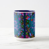 Inspirerend  Bloemen Geloof in jezelf Tweekleurige Koffiemok (Center)