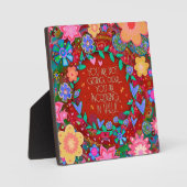 Inspirerend Bloemen Leuke Verjaardag Quote Fotoplaat (Voorkant)