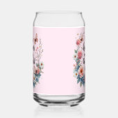 Inspirerend Bloemen Quote met Vlinders Blikvorm Glas (Links)