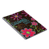 Inspirerend, Bloemen, Vier het Leven Inspirativite Notitieboek (Rechterzijde)