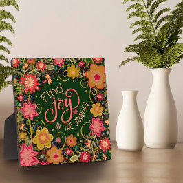  Inspirerend Bloemen Vind Joy Quote Fotoplaat