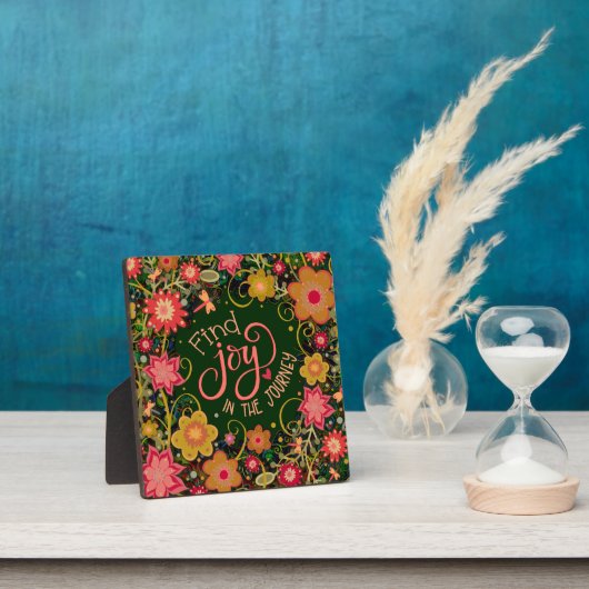  Inspirerend Bloemen Vind Joy Quote Fotoplaat (Insitu)