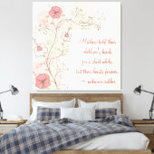 Inspirerend Bloemen Voor Mam Gewikkeld Canvas (Insitu (Slaapkamer))