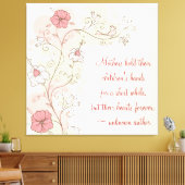 Inspirerend Bloemen Voor Mam Gewikkeld Canvas Afdruk (Insitu (Woonkamer))