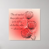 Inspirerend Bloemen Voor Moeder Gewikkeld Canvas (Voorkant)