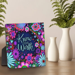 Inspirerend bloemen weten wat uw offerte waard is fotoplaat