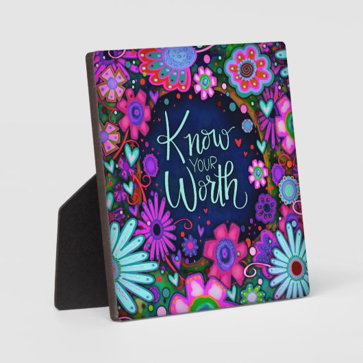 Inspirerend bloemen weten wat uw offerte waard is fotoplaat (Voorkant)