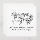 Inspirerend Bloemenkunst Feestdagenkaart (Voorkant / Achterkant)