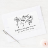 Inspirerend Bloemenkunst Rechthoekige Sticker (Envelop)