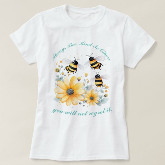 inspirerend bloemetjes bij soort t-shirt (Design voorkant)