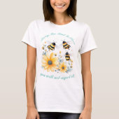 inspirerend bloemetjes bij soort t-shirt (Voorkant)
