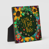 Inspirerend bloemige madeliefjes Je hebt dit citaa Fotoplaat (Voorkant)