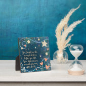 Inspirerend Blue Stars Hearts Geheugencitaat Fotoplaat (Insitu)