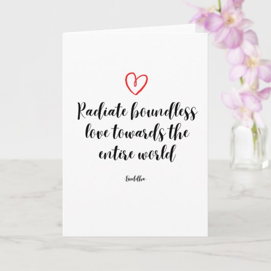 Inspirerend Boeddha-citaat Kaart (Orchidee)