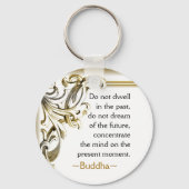 Inspirerend Boeddha-citaat Sleutelhanger (Voorkant)