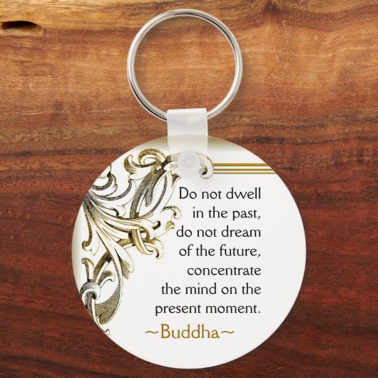 Inspirerend Boeddha-citaat Sleutelhanger (Voorkant)