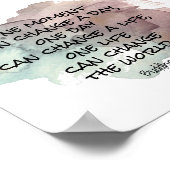 inspirerend Boeddha citaat tekst waterverf ontwerp Poster (Hoek)