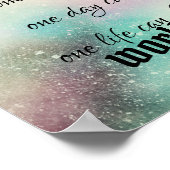 inspirerend Boeddha citaat waterverf Poster (Hoek)