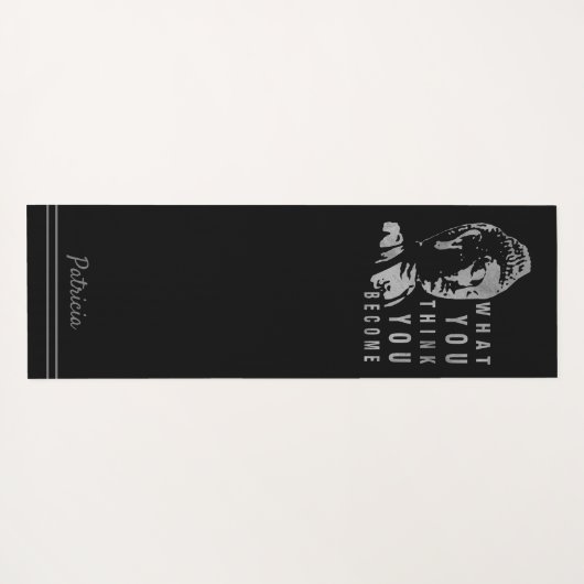 Inspirerend Boeddha-citaat Yogamat (Achterkant (horizontaal))