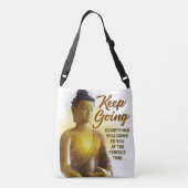 Inspirerend Boeddha - Motivatie Canvas tas (Achterkant)